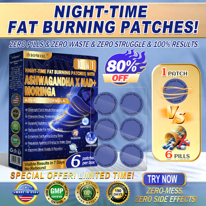 🔥 Want faster results? Add this 80% OFF to accelerate your progress.NIGHT-TIME FAT BURNING PATCHES! ZERO PILLS & ZERO WASTE & ZERO STRUGGLE & 100% RESULTS.